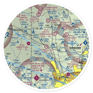 Flying H Ranch Airport (9TX4) VFR Sectional Sticker (30 mile)