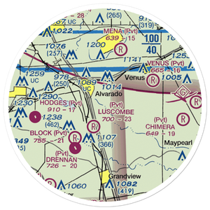 Goodlett Field (9TS6) VFR Sectional Sticker (20 mile)