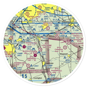 Goodlett Field (9TS6) VFR Sectional Sticker (30 mile)