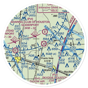 Simaron Ranch Airport (9TS3) VFR Sectional Sticker (20 mile)