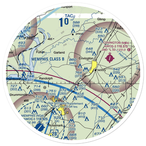 Baskin Airport (9TN7) VFR Sectional Sticker (30 mile)