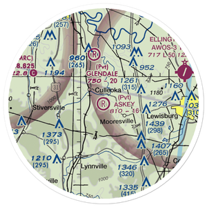 Askey Field (9TN5) VFR Sectional Sticker (20 mile)