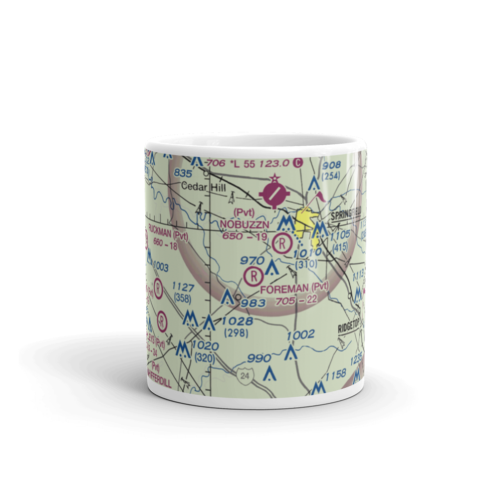 Foreman Field (9TN4) VFR Sectional  Mug 