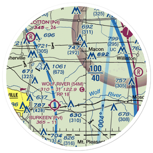 Mehrhoff Field (9TN3) VFR Sectional Sticker (20 mile)