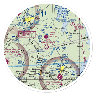Meadowlark Airport (9TN2) VFR Sectional Sticker (30 mile)