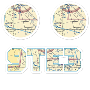 Thorp Airport (9TE3) VFR Sectional Sticker Pack