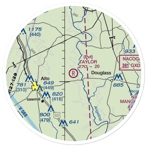 Taylor Ranch Airport (9TA8) VFR Sectional Sticker (20 mile)