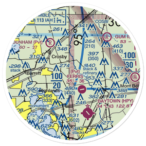 Rogers Airport (9TA3) VFR Sectional Sticker (20 mile)