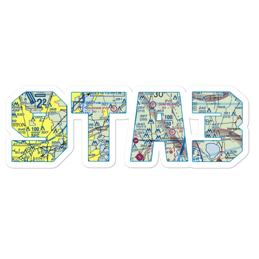 Rogers Airport (9TA3) VFR Sectional Sticker 