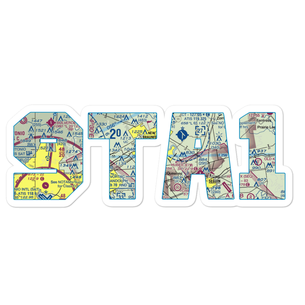 Hilltop Ranch Airport (9TA1) VFR Sectional Sticker 