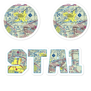 Hilltop Ranch Airport (9TA1) VFR Sectional Sticker Pack