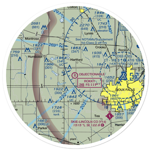 Oakleaf Airport (9SD8) VFR Sectional Sticker (30 mile)