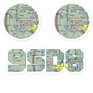 Oakleaf Airport (9SD8) VFR Sectional Sticker Pack