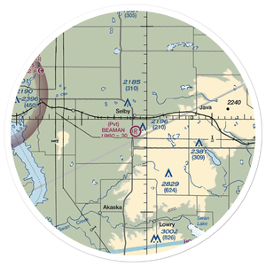 Beaman Airport (9SD7) VFR Sectional Sticker (30 mile)