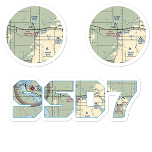 Beaman Airport (9SD7) VFR Sectional Sticker Pack