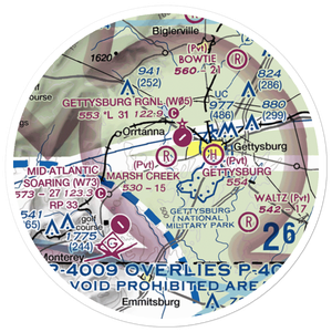 Manor Landing Airport (9PS8) VFR Sectional Sticker (20 mile)