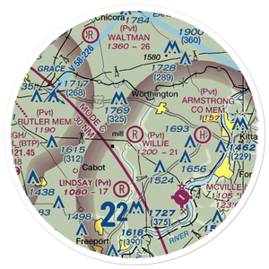 J T Willie Airport (9PS2) VFR Sectional Sticker (20 mile)