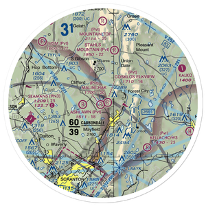 Malinchak Private Airport (9PN8) VFR Sectional Sticker (30 mile)