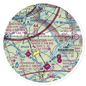Meadow Strip Ultralightport (9PA3) VFR Sectional Sticker (20 mile)
