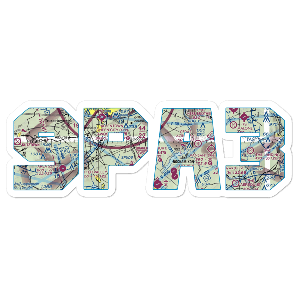Meadow Strip Ultralightport (9PA3) VFR Sectional Sticker 