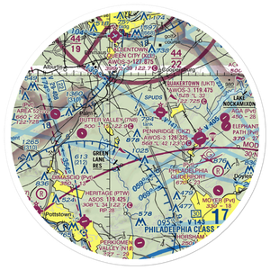 Old Plains Airport (9PA2) VFR Sectional Sticker (30 mile)