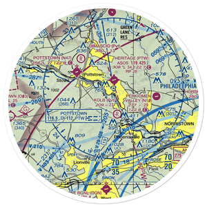 Lance Airport (9PA0) VFR Sectional Sticker (30 mile)