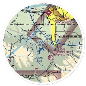 King's Airport (9OR4) VFR Sectional Sticker (20 mile)