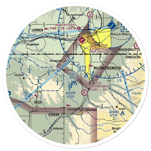 King's Airport (9OR4) VFR Sectional Sticker (30 mile)
