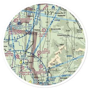 Lafferty Field (9OR0) VFR Sectional Sticker (30 mile)