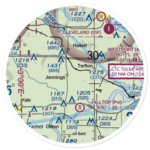 Cimarron Strip (9OK7) VFR Sectional Sticker (20 mile)