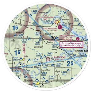 Cimarron Strip (9OK7) VFR Sectional Sticker (30 mile)