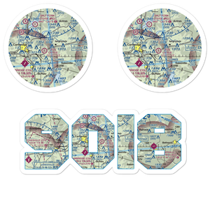 Brothers Aviation Airport (9OI8) VFR Sectional Sticker Pack
