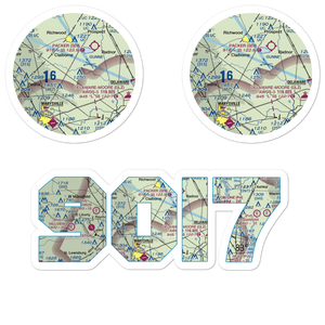 Bayes Airport (9OI7) VFR Sectional Sticker Pack