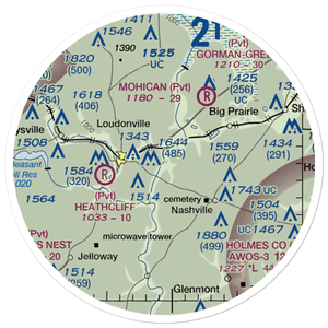 Nesta Airport (9OI6) VFR Sectional Sticker (20 mile)