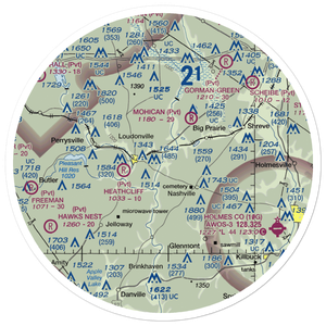 Nesta Airport (9OI6) VFR Sectional Sticker (30 mile)