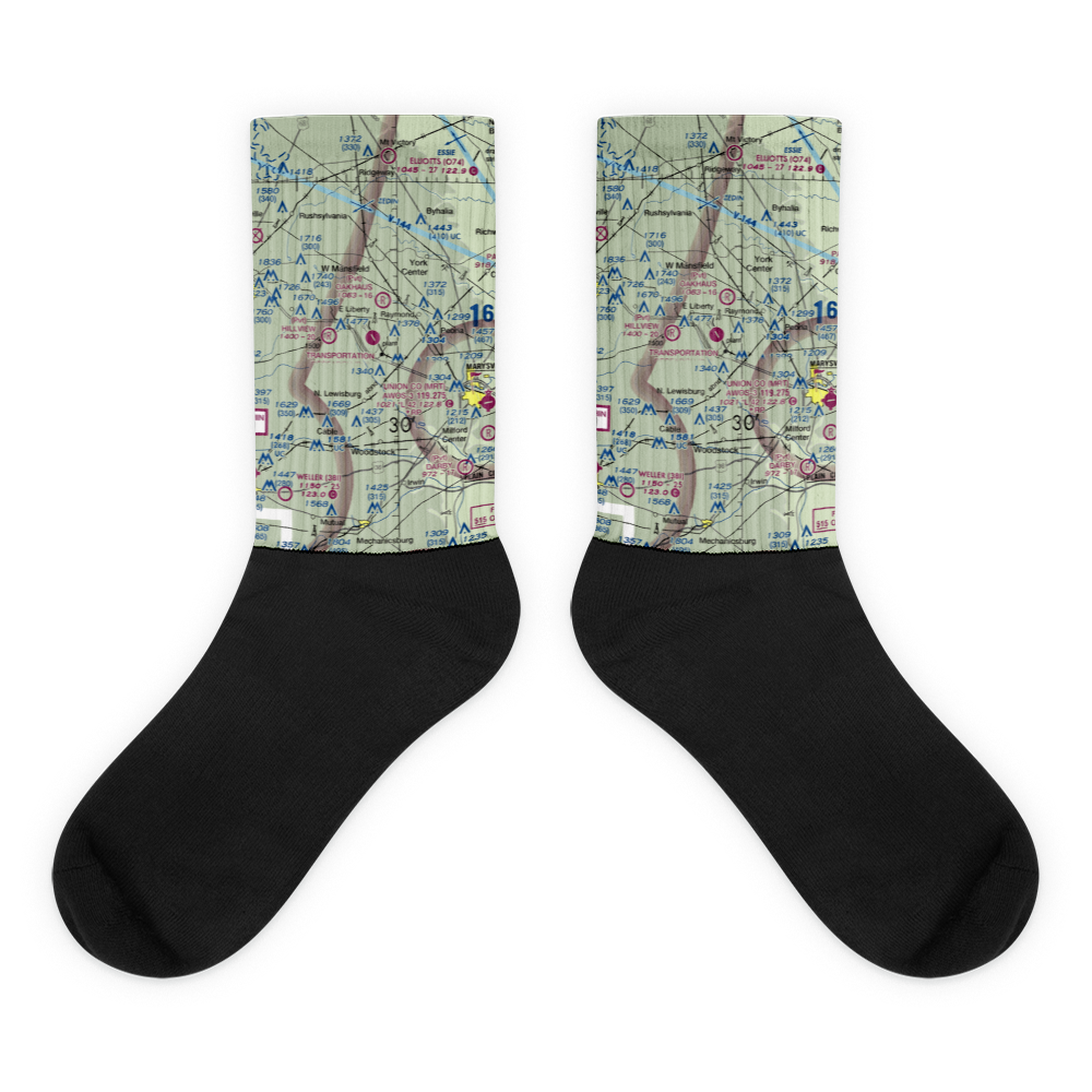 Transportation Research Center of Ohio Airport (9OI5) VFR Sectional Socks 