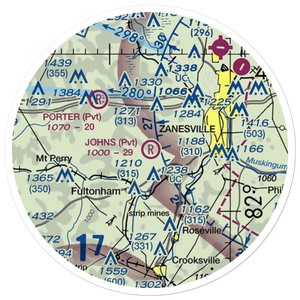Johns Landing Airport (9OI3) VFR Sectional Sticker (20 mile)
