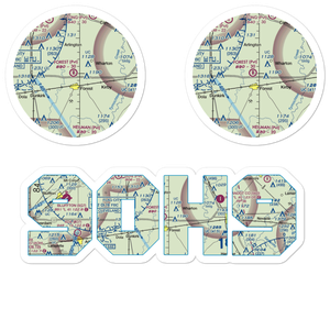 Forest Field (9OH9) VFR Sectional Sticker Pack
