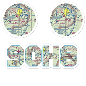 Ferrell Airport (9OH8) VFR Sectional Sticker Pack