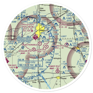 Lutz Airport (9OH7) VFR Sectional Sticker (30 mile)
