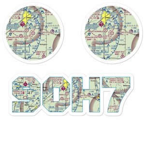 Lutz Airport (9OH7) VFR Sectional Sticker Pack