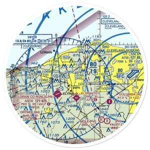 Richards Airport (9OH4) VFR Sectional Sticker (30 mile)