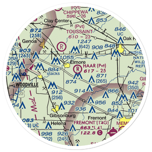 Haar Airport (9OH1) VFR Sectional Sticker (20 mile)