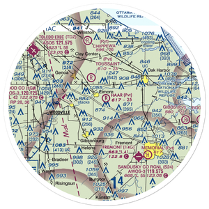 Haar Airport (9OH1) VFR Sectional Sticker (30 mile)