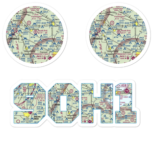 Haar Airport (9OH1) VFR Sectional Sticker Pack