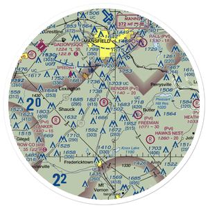 Bender Airport (9OA9) VFR Sectional Sticker (30 mile)