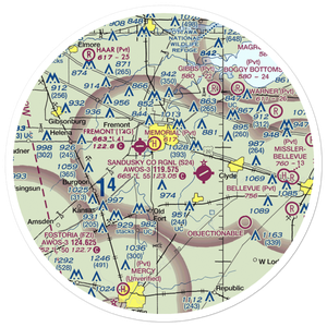 Jenkins Airport (9OA7) VFR Sectional Sticker (30 mile)