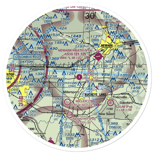 Buckeye Executive Airport (9OA5) VFR Sectional Sticker (30 mile)