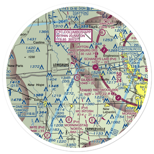 Gilmer Airport (9OA4) VFR Sectional Sticker (30 mile)