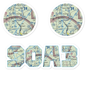 Bellville Dam Landing Strip (9OA3) VFR Sectional Sticker Pack